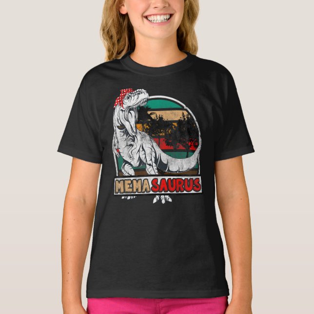 Camiseta Memasaurus Rex Dinosaur Mema Saurus Matchin (Frente)