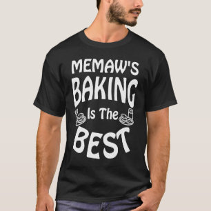 Camiseta Memaw Baking É A Melhor Avó No Dia Da Mãe Mãe Mãe