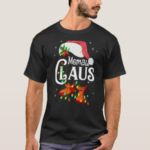 Camiseta Memaw Claus Christmas Pajama Matando Xmas