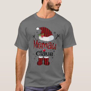 Camiseta Memaw Claus , Christmas Pajama Matching Family Xma