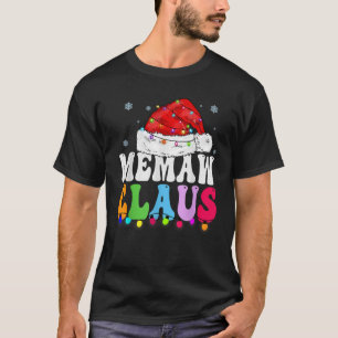 Camiseta Memaw Claus Funny Família Xmas Correspondendo Vovó