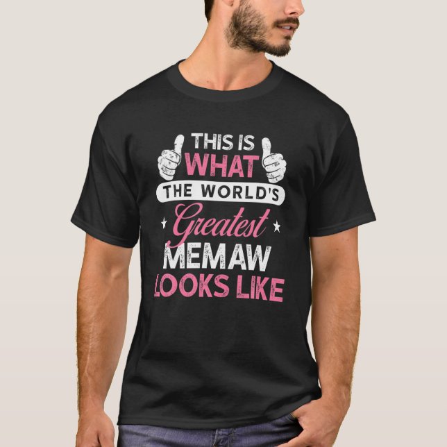Camiseta "Memaw Gift": A maior lembrança do mundo (Frente)