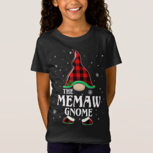 Camiseta Memaw Gnome Buffalo Xadrez Matando Família Christm