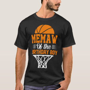 Camiseta MEMAW Of The Birthday Boy Basketball