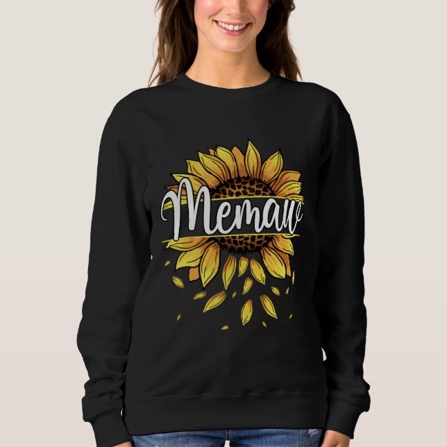 Camiseta Memaw With Yellow Sunflower Floral Graphic Mothers (Frente)