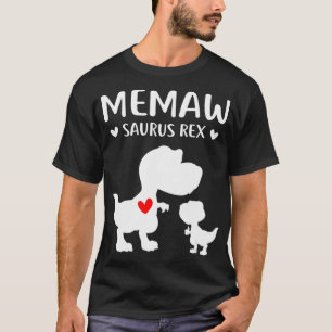 Camiseta Memawsaurus são mães bonitas e bebês dinossauros m