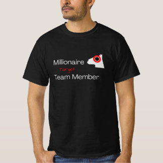 Camiseta Membro da Equipe-alvo Milionária Bulleye