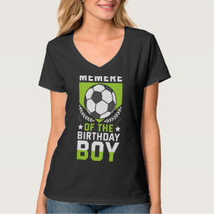 Camiseta Membro Da Equipe De Bday Do Jogador De Futebol Bir