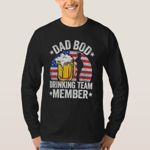 Camiseta Membro da Equipe de Bebendo de Bacalhau do Pai do