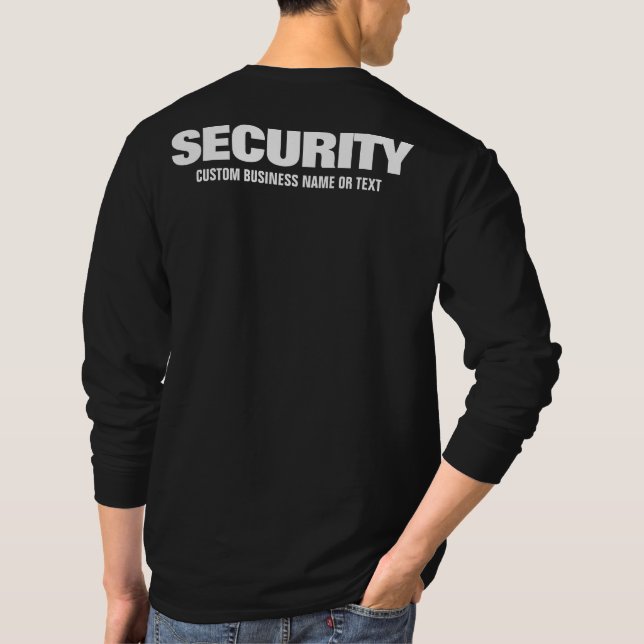 Camiseta Membro da Equipe de Funcionarios de Segurança da E (Verso)