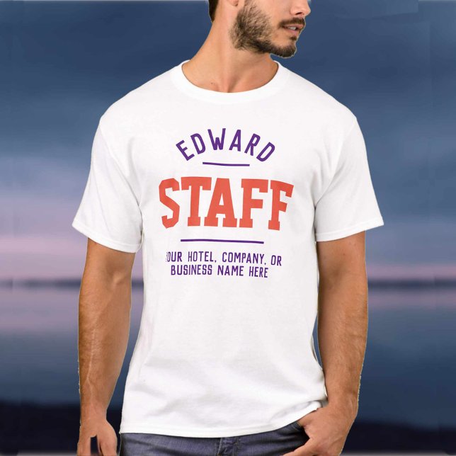 Camiseta Membro da Equipe de Negócios de Hospitalidade (Criador carregado)