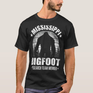 Camiseta Membro da Equipe de Pesquisa Bigfoot do Mississipp