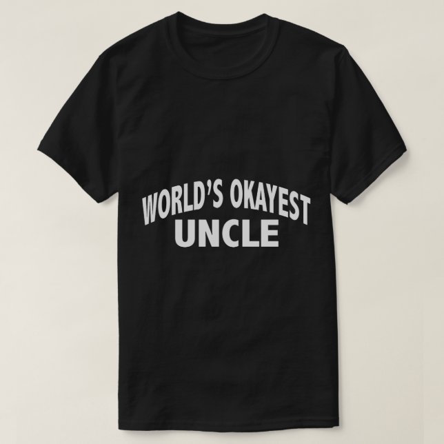 Camiseta Membro da família do tio Engraçado do Mundo (Frente do Design)