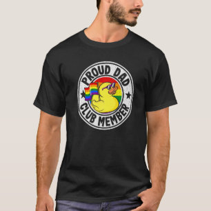 Camiseta Membro da Rubber Duck Rainbow Gay Lesb do Clube de