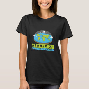 Camiseta Membro Da Sociedade Da Terra Plana Terra Plana Ter