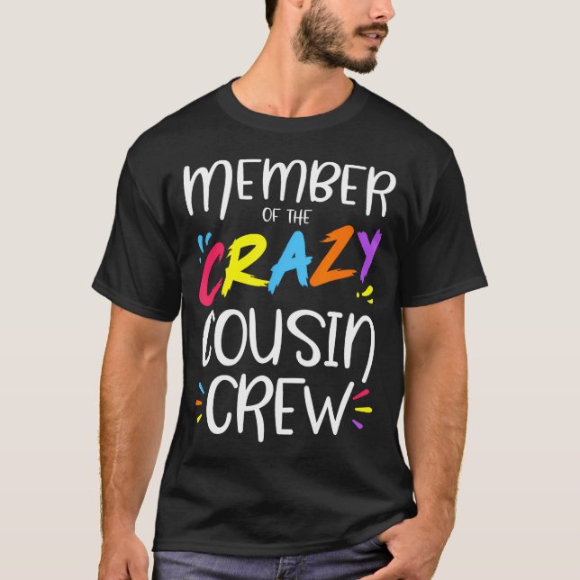 Camiseta Membro Da Tripulação Louca Do Primo (Frente)