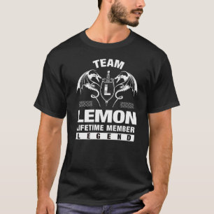 Camiseta Membro da vida da equipe Lemon