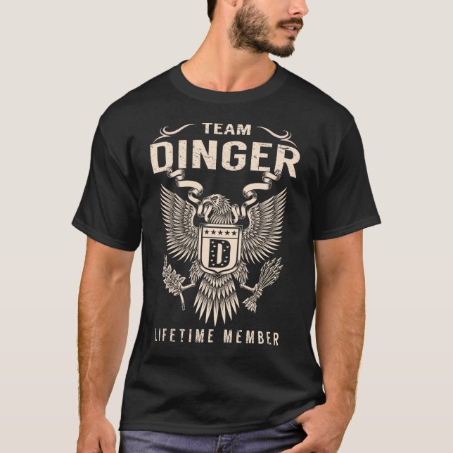 Camiseta Membro da vida do DINGER Team (Frente)