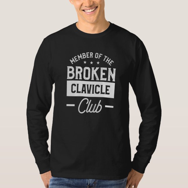 Camiseta Membro do Clube da Clavícula Quebrada Recuperação  (Frente)