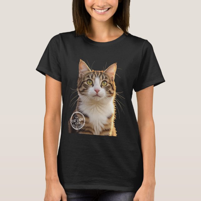 Camiseta Membro do Clube da Gata Doida Tabby Love (Frente)