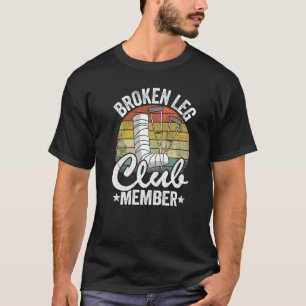Camiseta Membro do Clube da Perna Quebrada Recupere-se Lesã