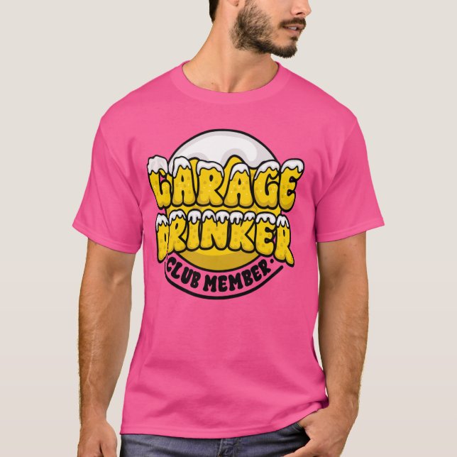 Camiseta Membro do Clube de Bebedores de Garagem Cerveja Di (Frente)