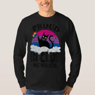 Camiseta Membro do Clube Ortod Bi Cat Bandeira Bissexual Ra