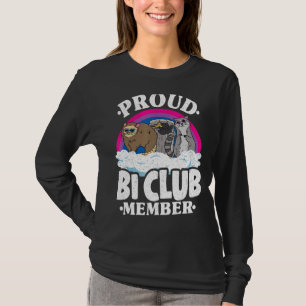Camiseta Membro do Clube Ortod Bi Ogambm Raccoon Bandeira B
