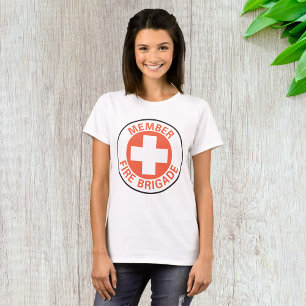 Camiseta Membro do Corpo de Bombeiros Sinal Cruz Vermelha B
