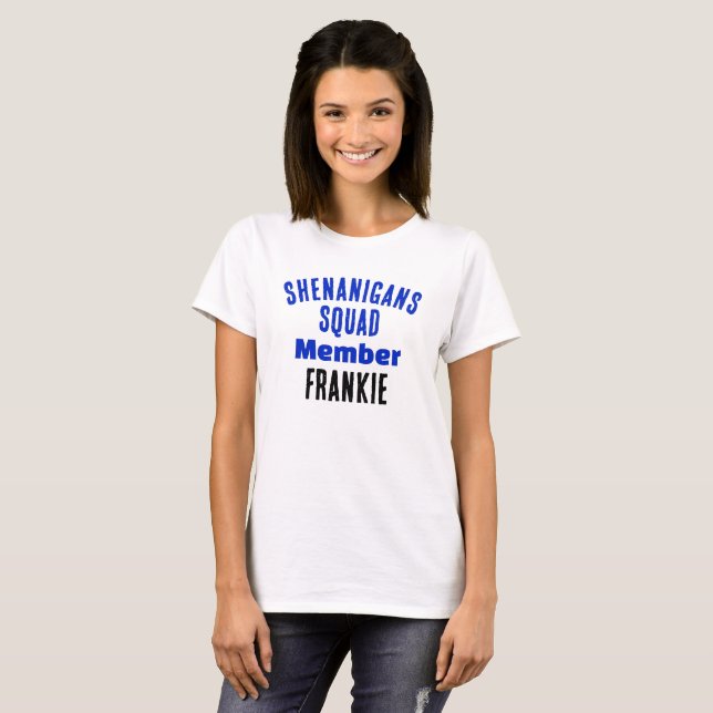 Camiseta Membro do Esquadrão Shenanigans (Frente Completa)