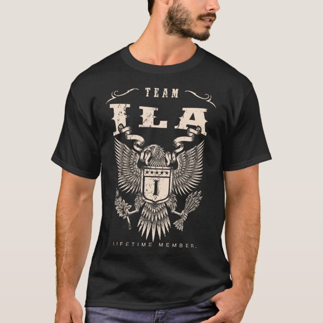 Camiseta Membro do TEAM Ila Lifetime. (Frente)