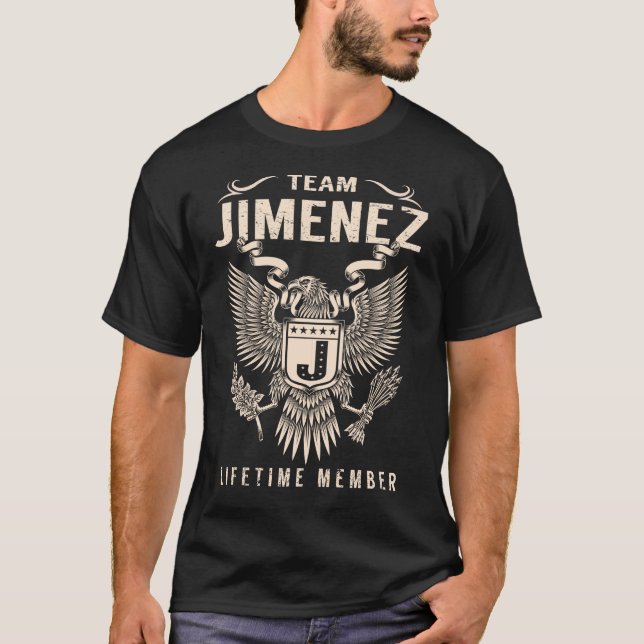 Camiseta Membro do Tempo de Vida da Equipe JIMENEZ (Frente)
