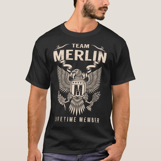 Camiseta Membro do Tempo de Vida da Equipe MERLIN (Frente)