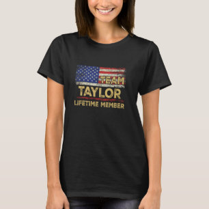 Camiseta Membro do Tempo de Vida da Equipe Taylor Sobrenome