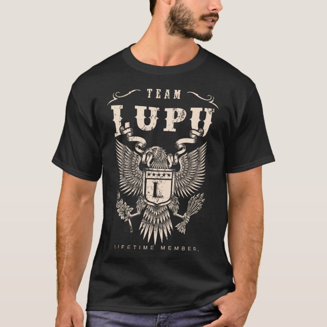 Camiseta Membro do Tempo de Vida da LUPU da EQUIPE. (Frente)