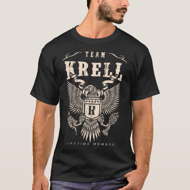 Camiseta Membro do tempo de vida do KRELL da EQUIPE. (Frente)