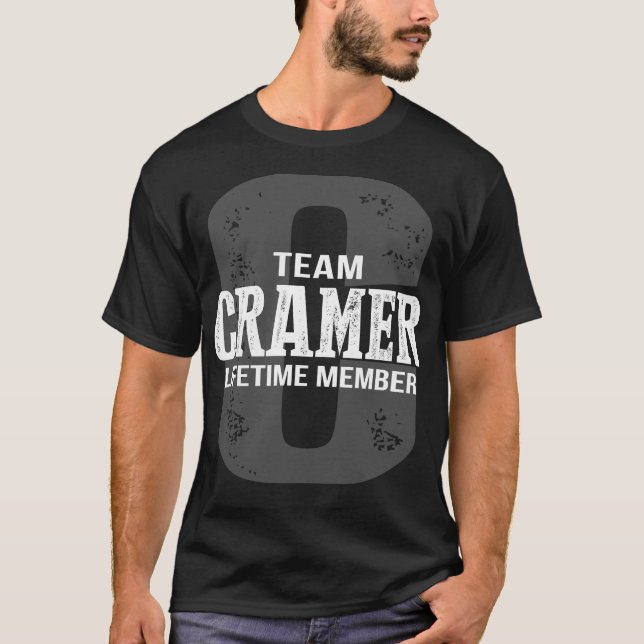 Camiseta Membro do Tempo de Vida do Team CRAMER (Frente)