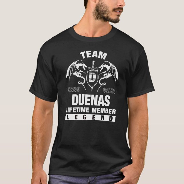 Camiseta Membro do Tempo de Vida do Team Duenas (Frente)