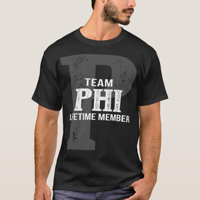 Camiseta Membro do Tempo de Vida do Team PHI (Frente)