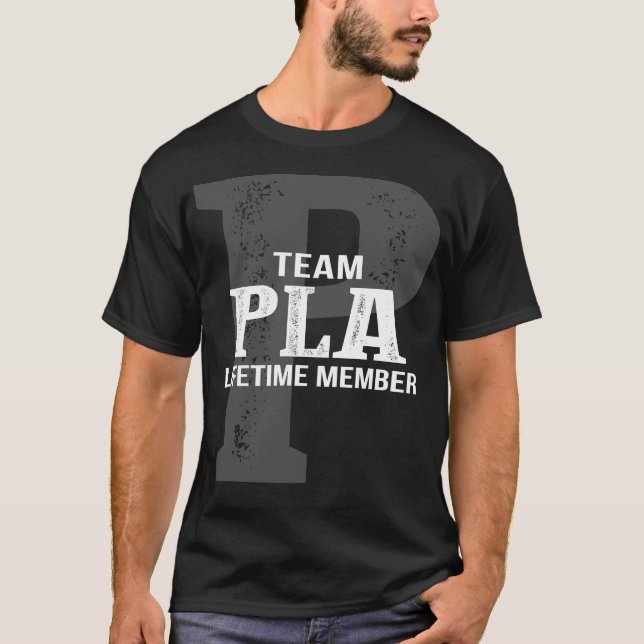Camiseta Membro do Tempo de Vida do Team PLA (Frente)