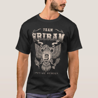 Camiseta Membro do Tempo de Vida do Team Sriram - Nome do S