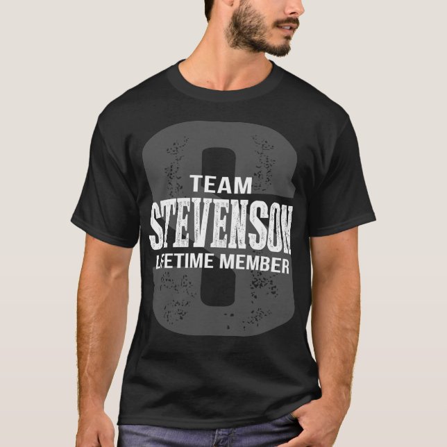Camiseta Membro do tempo de vida do Team STEVENSON (Frente)