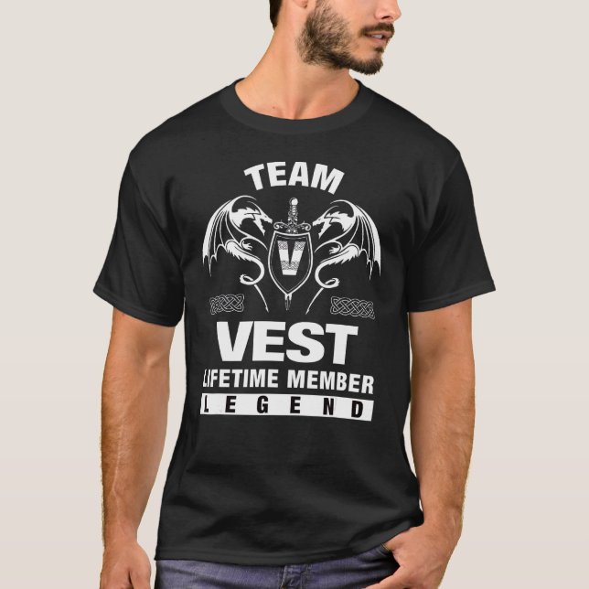 Camiseta Membro do Tempo de Vida do Team Vest (Frente)