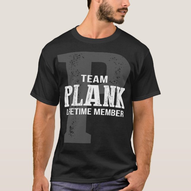 Camiseta Membro do Time do Team PLANK (Frente)