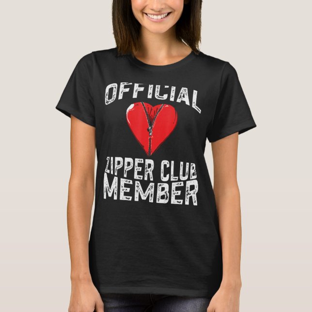 Camiseta Membro do Zipper Club Funny Open Heart Surge (Frente)