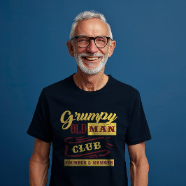 Camiseta Membro Fundador do Grumpy Old Man Club
