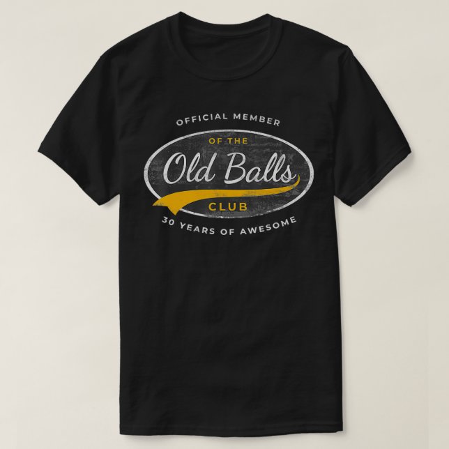 Camiseta Membro Oficial das Mulheres Clube das Bolas Velhas (Frente do Design)