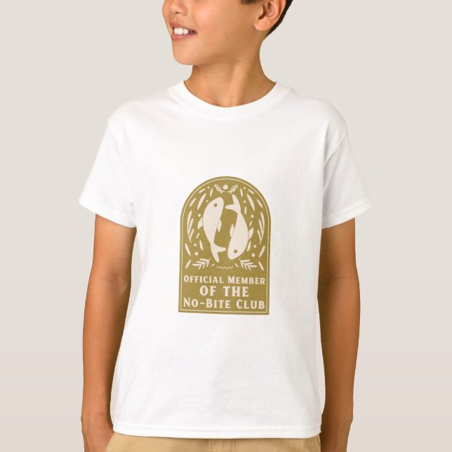 Camiseta Membro Oficial do Clube de Pesca Sem Mordida (Frente)