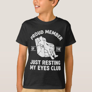 Camiseta Membro Orgulhoso do Clube Só Descansando Meus Olho
