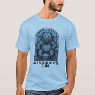 Camiseta Membro Orgulhoso do Clube Só Descansando os Olhos